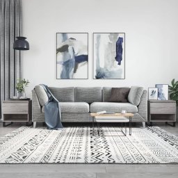 Masute de cafea, 2 buc., gri sonoma, 50x46x50 cm, lemn compozit GartenMobel Dekor