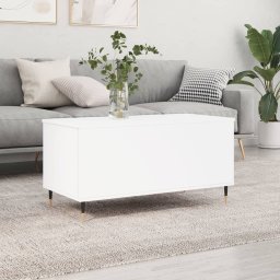 Masuta de cafea, alb, 90x44,5x45 cm, lemn compozit GartenMobel Dekor