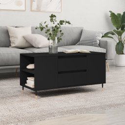 Masuta de cafea, negru, 102x44,5x50 cm, lemn prelucrat GartenMobel Dekor