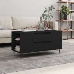 Masuta de cafea, negru, 102x44,5x50 cm, lemn prelucrat GartenMobel Dekor