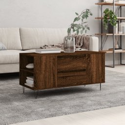 Masuta de cafea, stejar maro, 102x44,5x50 cm, lemn prelucrat GartenMobel Dekor