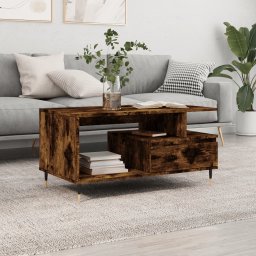 Masuta de cafea, stejar fumuriu, 90x49x45 cm, lemn prelucrat GartenMobel Dekor