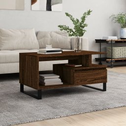 Masuta de cafea, stejar maro, 90x49x45 cm, lemn prelucrat GartenMobel Dekor