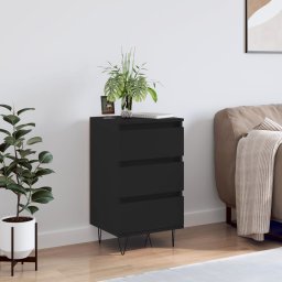 Servanta, negru, 40x35x70 cm, lemn prelucrat GartenMobel Dekor
