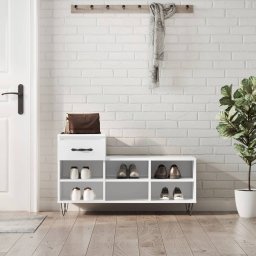 Pantofar, alb, 102x36x60 cm, lemn compozit GartenMobel Dekor
