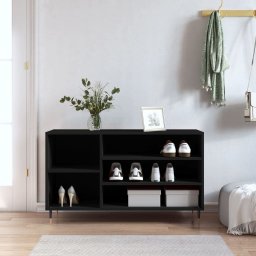 Pantofar, negru, 102x36x60 cm, lemn compozit GartenMobel Dekor