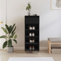 Pantofar, negru, 40x36x105 cm, lemn compozit GartenMobel Dekor