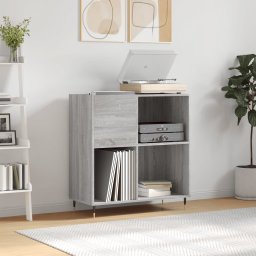Dulap pentru discuri gri sonoma 84,5x38x89 cm lemn compozit GartenMobel Dekor