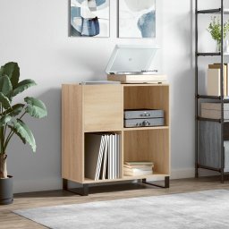 Dulap pentru discuri stejar sonoma 84,5x38x89 cm lemn compozit GartenMobel Dekor