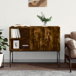 Servanta, stejar fumuriu, 100x40x79,5 cm, lemn compozit GartenMobel Dekor