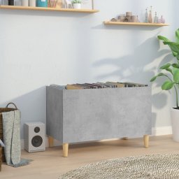 Dulap pentru discuri, gri beton, 74,5x38x48 cm, lemn prelucrat GartenMobel Dekor