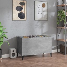Dulap pentru discuri, gri beton, 74,5x38x48 cm, lemn prelucrat GartenMobel Dekor