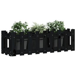 Pat înaltat gradina design gard 100x30x30 cm lemn de pin tratat GartenMobel Dekor
