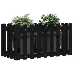 Pat înaltat gradina design gard 100x50x70 cm lemn de pin tratat GartenMobel Dekor