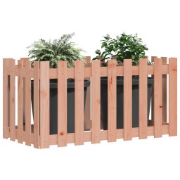Pat înaltat gradina design gard 100x50x70 cm lemn impregnat pin GartenMobel Dekor