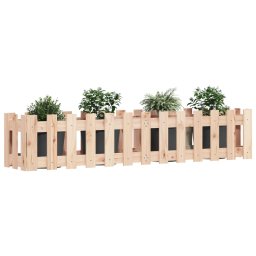 Pat înaltat gradina design gard 150x30x30 cm lemn de pin tratat GartenMobel Dekor