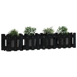 Pat înaltat gradina design gard 150x30x30 cm lemn de pin tratat GartenMobel Dekor