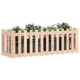 Pat înaltat gradina design gard 150x50x50 cm lemn de pin tratat GartenMobel Dekor