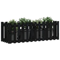 Pat înaltat gradina design gard 150x50x50 cm lemn de pin tratat GartenMobel Dekor