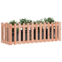 Pat înaltat gradina cu design gard 150x50x50 cm lemn douglas GartenMobel Dekor