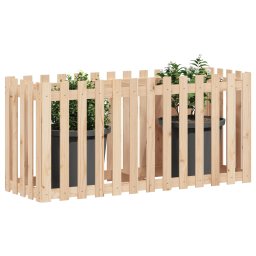 Pat înaltat gradina design gard 150x50x70 cm lemn impregnat pin GartenMobel Dekor