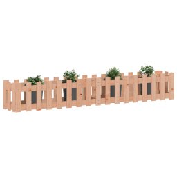 Pat înaltat gradina cu design gard 200x30x30 cm lemn douglas GartenMobel Dekor