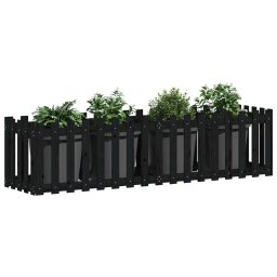 Pat înaltat gradina design gard 200x50x50 cm lemn impregnat pin GartenMobel Dekor