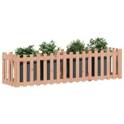 Pat înaltat gradina cu design gard 200x50x50 cm lemn douglas GartenMobel Dekor