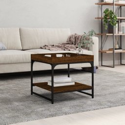 Masuta de cafea, stejar maro, 49,5x49,5x45 cm, lemn compozit GartenMobel Dekor