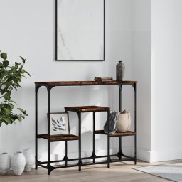 Masuta consola, stejar fumuriu, 89,5x28x76 cm, lemn prelucrat GartenMobel Dekor
