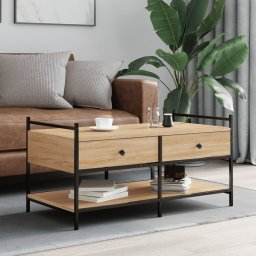 Masuta de cafea, stejar sonoma, 99x50x50 cm, lemn prelucrat GartenMobel Dekor