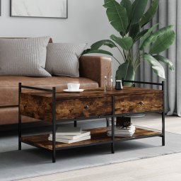 Masuta de cafea, stejar fumuriu, 99x50x50 cm, lemn prelucrat GartenMobel Dekor