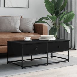 Masuta de cafea, negru, 100x51x40 cm, lemn prelucrat GartenMobel Dekor