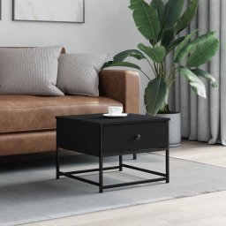 Masuta de cafea, negru, 51x51x40 cm, lemn prelucrat GartenMobel Dekor