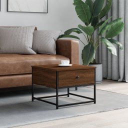 Masuta de cafea, stejar maro, 51x51x40 cm, lemn prelucrat GartenMobel Dekor
