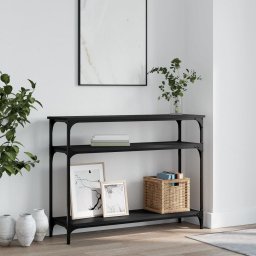 Masuta consola, negru, 100x29x75 cm, lemn compozit GartenMobel Dekor