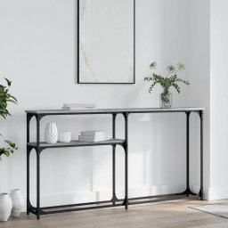 Masuta consola, gri sonoma, 145x22,5x75 cm, lemn prelucrat GartenMobel Dekor