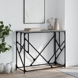 Masuta consola, gri sonoma, 100x40x80 cm, lemn prelucrat GartenMobel Dekor