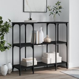 Masuta consola, negru, 102x35x90 cm, lemn compozit GartenMobel Dekor
