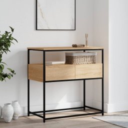 Masa consola, stejar sonoma, 75x40x75 cm, lemn prelucrat GartenMobel Dekor