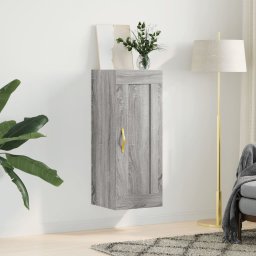 Dulap de perete, gri sonoma, 34,5x34x90 cm, lemn prelucrat GartenMobel Dekor