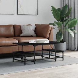 Masuta de cafea, negru, 100x50,5x40 cm, lemn prelucrat GartenMobel Dekor