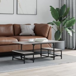 Masuta de cafea, gri sonoma, 100x50,5x40 cm, lemn prelucrat GartenMobel Dekor