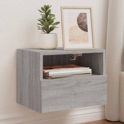 Comode TV de perete, 2 buc., gri sonoma, 40x30x30 cm, lemn GartenMobel Dekor