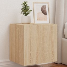 Comoda TV de perete cu LED, 2 buc. stejar sonoma, 40,5x35x40 cm GartenMobel Dekor