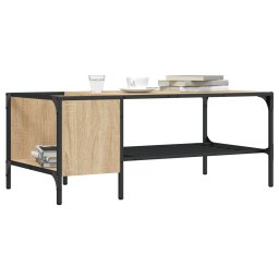 Masuta de cafea cu raft, stejar sonoma, 100x51x40 cm, lemn GartenMobel Dekor