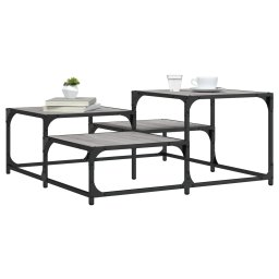 Masuta de cafea, gri sonoma, 87,5x87,5x40 cm, lemn prelucrat GartenMobel Dekor