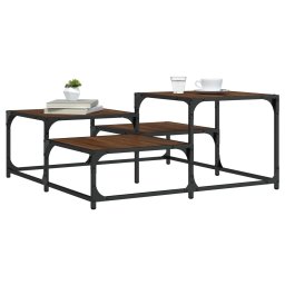 Masuta de cafea, stejar fumuriu, 87,5x87,5x40 cm lemn prelucrat GartenMobel Dekor