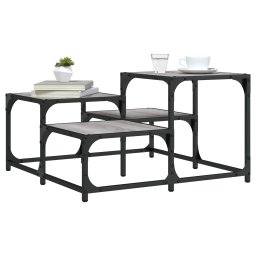 Masuta de cafea, gri sonoma, 68x68x40 cm, lemn prelucrat GartenMobel Dekor
