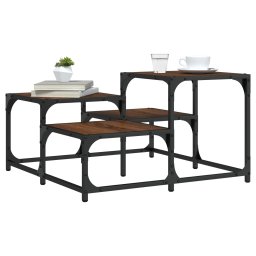 Masuta de cafea, stejar maro, 68x68x40 cm, lemn prelucrat GartenMobel Dekor
